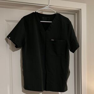 Figs Men's Dark Green Scrub Top and Pants